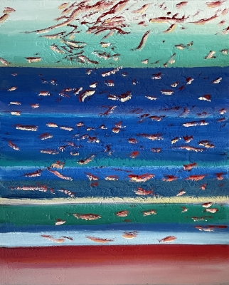 Herbstwetter an der Küste, 61x50cm, 2022